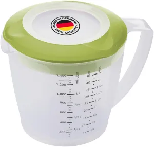 Westmark Multipurpose Measuring Cup and Mixing Pitcher with Splash Guard, 47-Ounce (Green)
