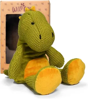 WILD BABY Weighted Stuffed Animals - Microwavable Plush Toy with Calming Lavender - Soft, Cuddly, Heatable Plush for Comfort & Warmth - Gift Ready Cuddles for Kids, Adults & Toddlers (Boys & Girls)