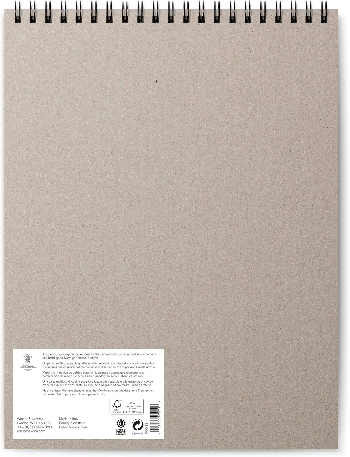 Winsor & Newton Professional Mixed Media Pad, 11" x 14", 30 Sheets, 250gsm, White