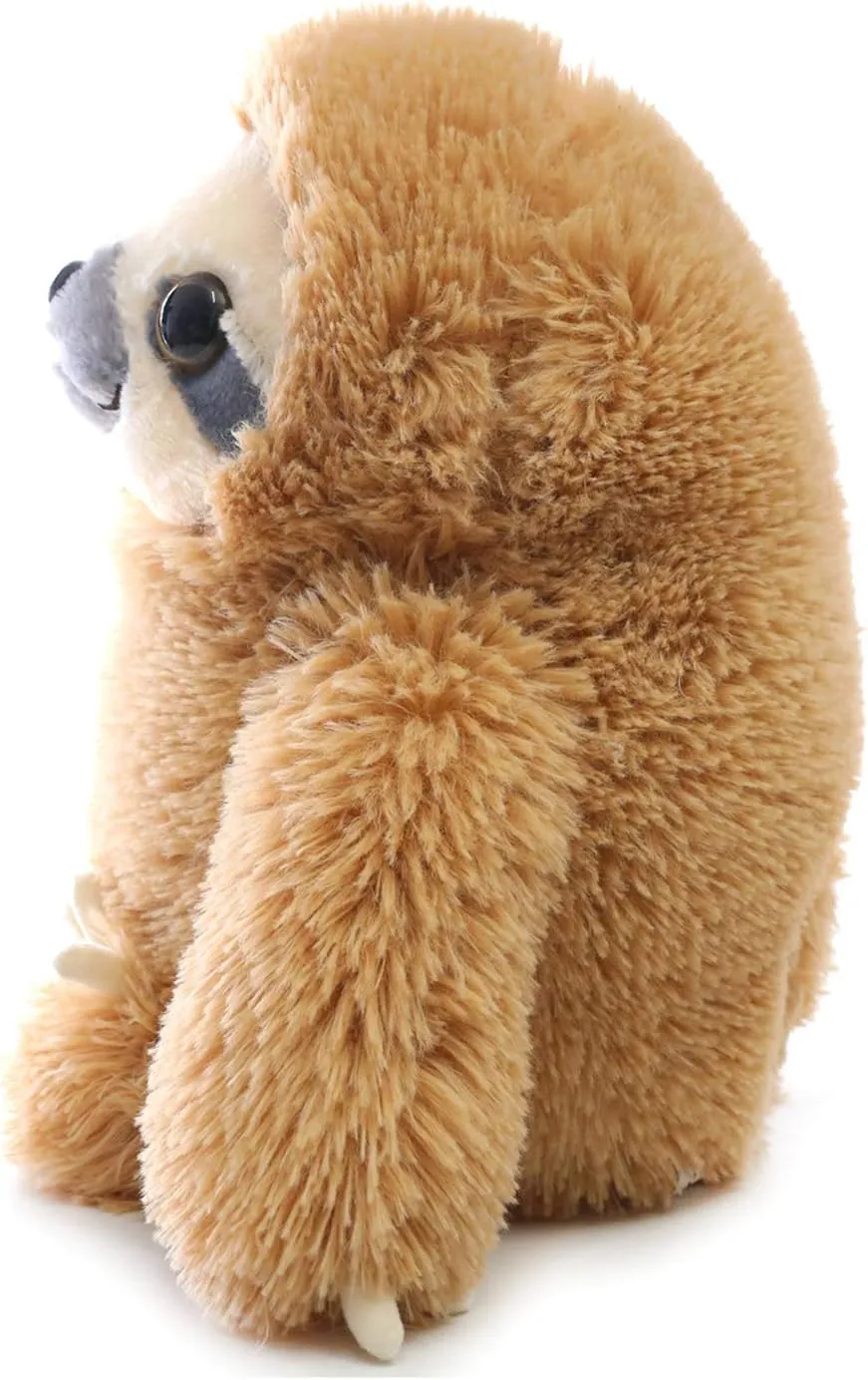 Winsterch Cute Sloth Stuffed Animal Toy,Small Plush Sloth Tedy Bear Stuffed Animal Toys for Kids Birthday Gift Baby Doll (Brown,15.7 Inches)