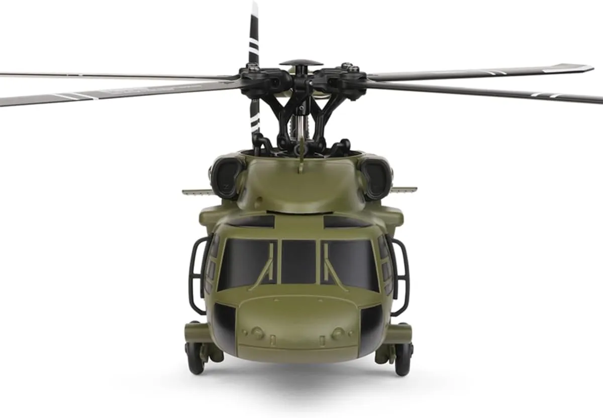 WL K170 RC Helicopter for Adults, Military Hobby RC Helicopter for Beginners, UH-60L Scale Model with Altitude Hold, 6-Axis Gyro, 4CH Remote, Brushless Motor
