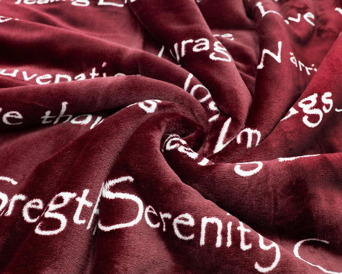 WOLF CREEK BLANKET - Compassion Blanket (Brand)- Strength Courage Super Soft Warm Hugs, Get Well Gift Blanket Plush Healing Thoughts Positive Energy Love & Hope with Comfort