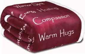 WOLF CREEK BLANKET - Compassion Blanket (Brand)- Strength Courage Super Soft Warm Hugs, Get Well Gift Blanket Plush Healing Thoughts Positive Energy Love & Hope with Comfort