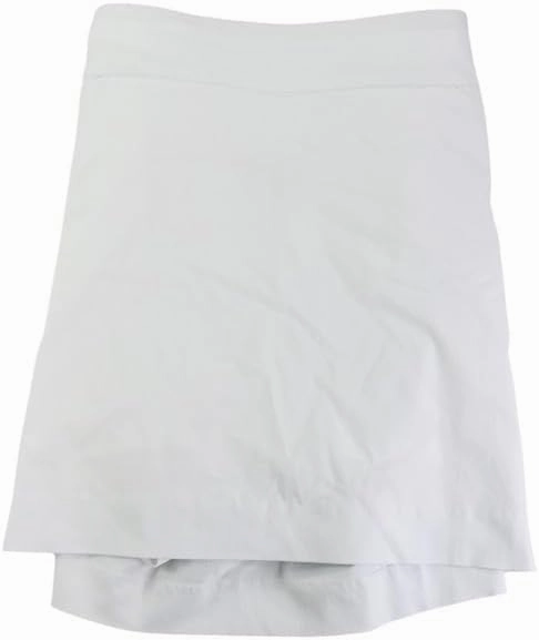 Women's Plus Size Solid Pull-On Skort (Bright White, 3X)