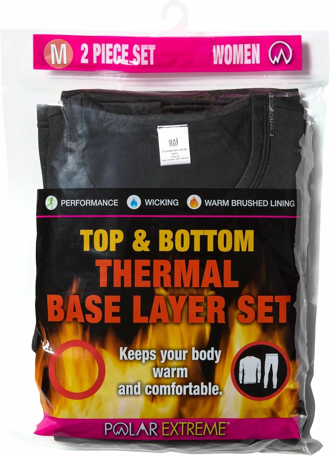 Women's Ultra-Soft Brushed Thermal Base Layer Set – 2-Piece Moisture-Wicking Warm Underwear for Cold Weather