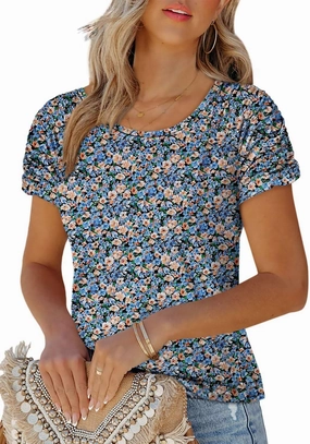 Womens Short Sleeve Tops Casual Solid Color Ladies Summer Shirts Dressy Plus Size T Shirts