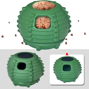 XHX Dog Toy, Durable Large Dog Toys, Fillable Rubber Dog Toys, Interactive Dog Puzzle Play Toy with Stopper (Green, Small)