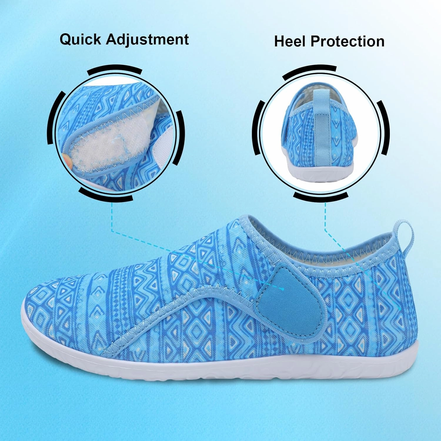 XIHALOOK Water Shoes for Women Men Quick Dry Lightweight Aqua Barefoot for Beach Swim Pool Surf Yoga Sports