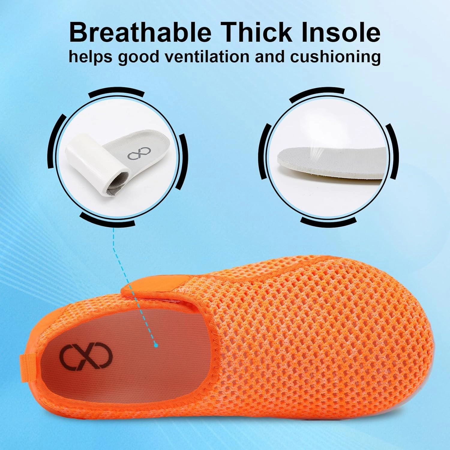 XIHALOOK Water Shoes for Women Men Quick Dry Lightweight Aqua Barefoot for Beach Swim Pool Surf Yoga Sports