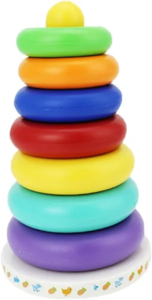 YARNOW 1 Set Educational Ring Stacker for Early Cognitive Development Plaything for Color Sorting and Hand Eye Coordination