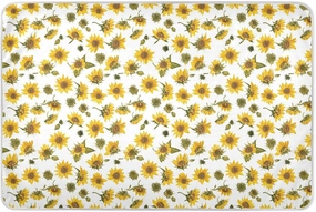 Yellow Sunflowers Extra Large Resuable Training Pee Pads for Kids Water Resistant Bed Wetting Pads Skin-Friendly Incontinence Pads for Infant Baby 52" L x 34" W