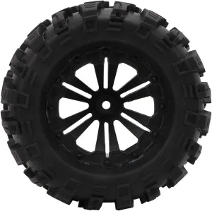 Ymiko Rubber Tire Nylon Wheel Hubs Lightweight Replacement for 1/10 RC Car Truck LRP ZD Racing