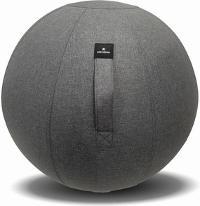 Yoga Ball Chair with Linen Cover - Stable and Safe for Stability, Physical Therapy, and Workout, Pregnancy/Birthing Ball, Exercise Ball Chair for Home, Office, Desk