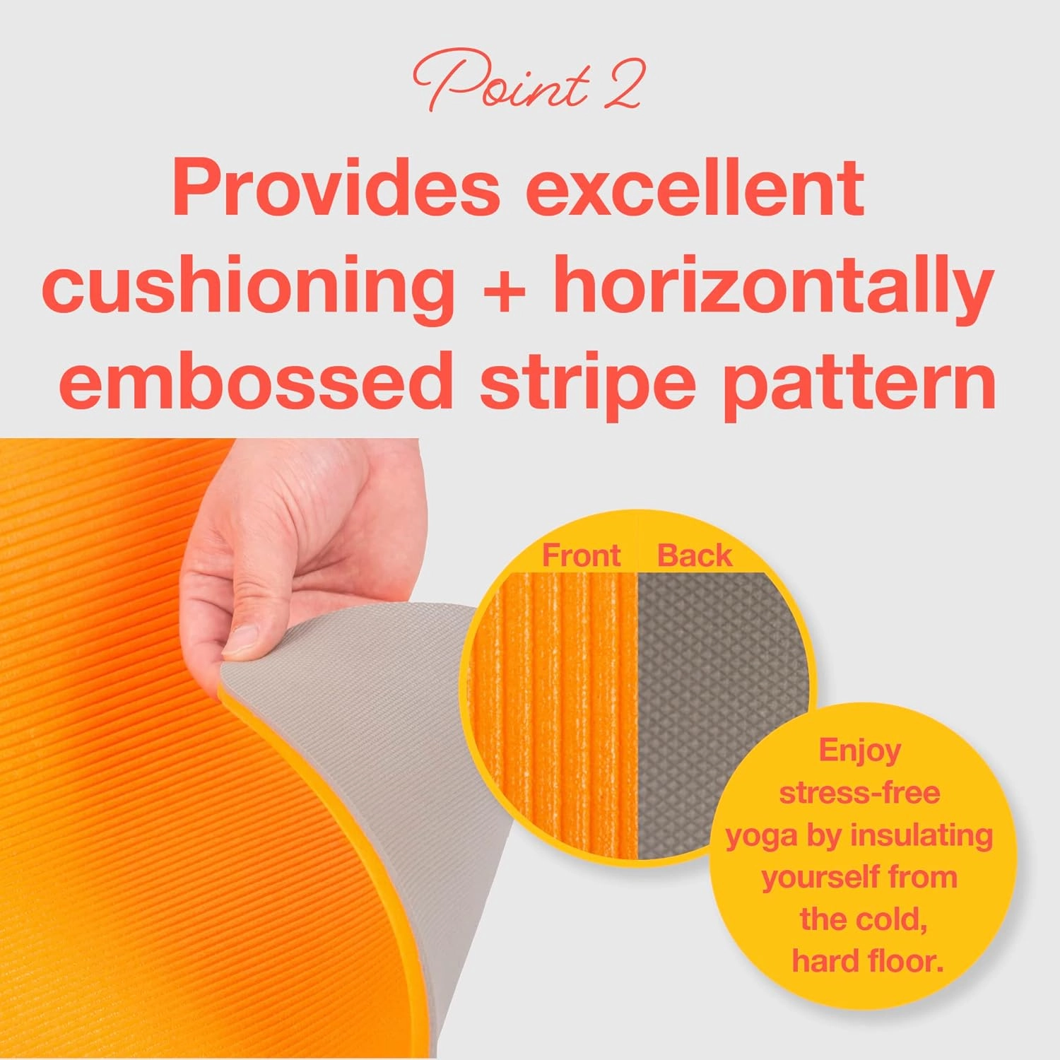 Yoga Mat Eco-Friendly Material 1/2 inch Non-Slip Yoga Pilates Fitness at Home & Gym 4 Colors with Carrying Case & Strap