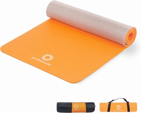 Yoga Mat Eco-Friendly Material 1/2 inch Non-Slip Yoga Pilates Fitness at Home & Gym 4 Colors with Carrying Case & Strap