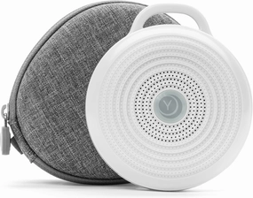 Yogasleep Rohm Portable White Noise Sound Machine   Travel Case in Grey, Sleep Therapy, Crush-Resistant Travel Case, for Adults, Kids & Baby, Noise Blocking & Office Privacy, Registry Gift