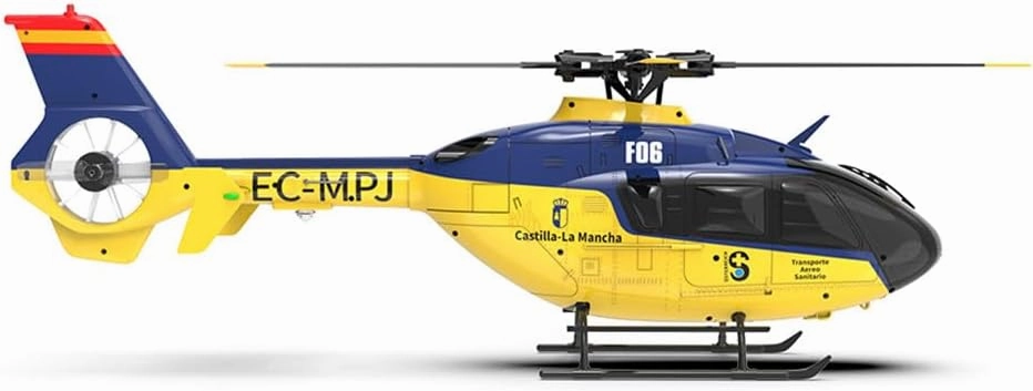 YU Xiang F06 RC Helicopter with Brushless Motors & 6-Axis Gyro, EC-135 1/36 2.4G 6CH Direct-Drive RC Helicopter with 3D/6G Dual Mode, Ideal Gift for Adults Beginners