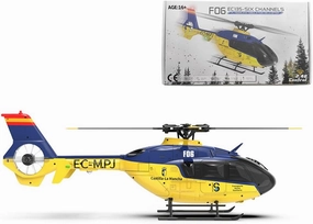 YU Xiang F06 RC Helicopter with Brushless Motors & 6-Axis Gyro, EC-135 1/36 2.4G 6CH Direct-Drive RC Helicopter with 3D/6G Dual Mode, Ideal Gift for Adults Beginners