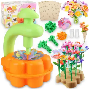 YUOIOYU Fabric Flower Bouquets Toys, DIY Craft Kits Toys for Kids, Build Your Flower Bouquet, Educational Arts & Crafts Toy for 4 5 6 7 8 Year Toddler Girl