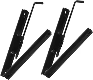 Zerodeko 2 Pairs Seat Adjuster Universal Seat Track Reclining Seat Slider Universal Seat Slider Kit Car Seat Rail Sliding Track Slider Car Seat Brackets Seat Rails Seat Mount Black Iron