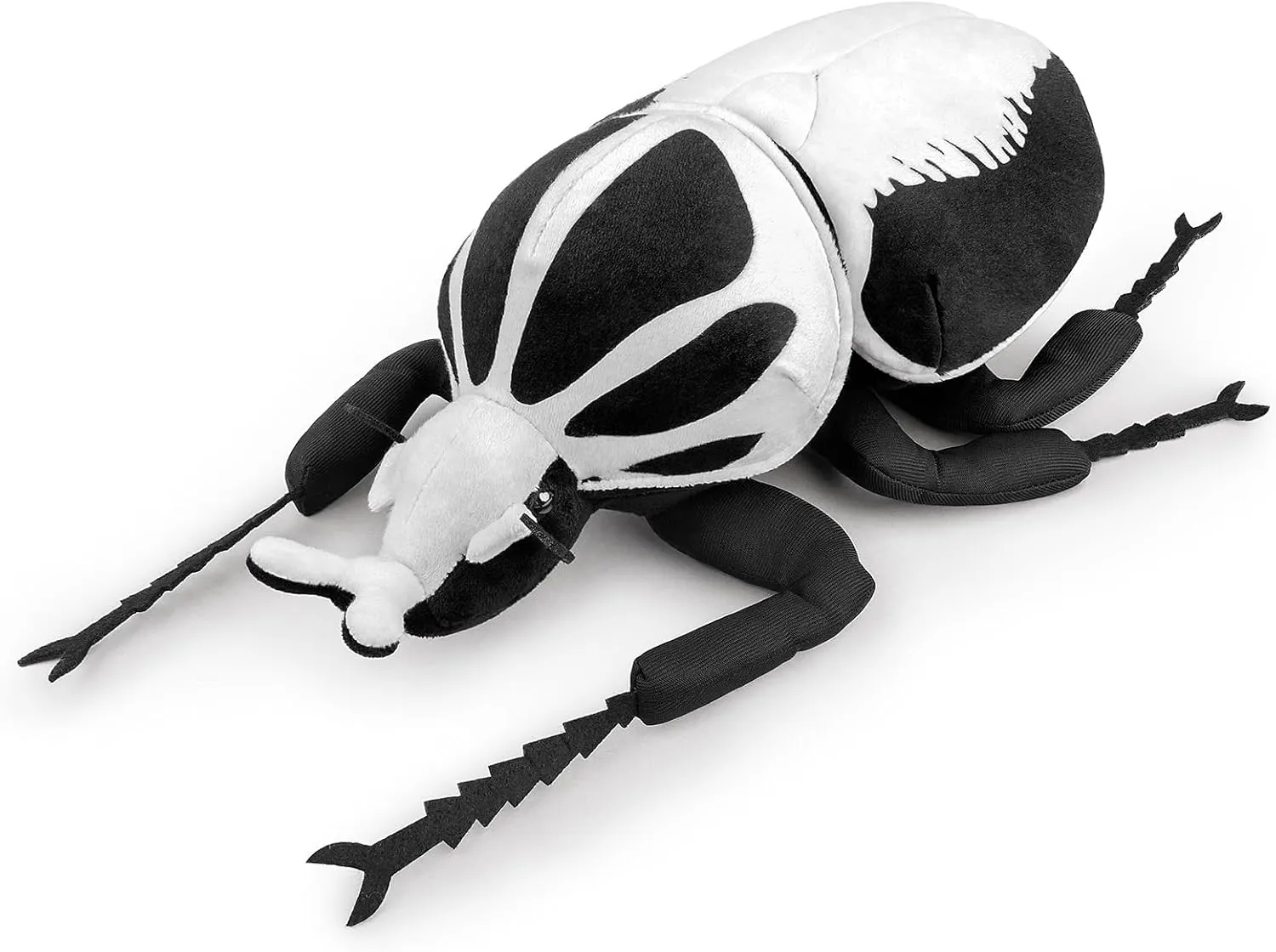 ZHONGXIN MADE Realistic Goliathus Regius Plush Toy - 10" Goliathus Regius Beetle Stuffed Animal, Soft Crustaceans Animals Model, Unique Beetle Toys Model Dolls Gifts for Kids