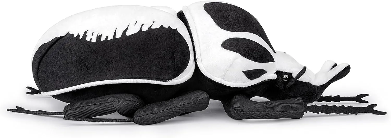 ZHONGXIN MADE Realistic Goliathus Regius Plush Toy - 10" Goliathus Regius Beetle Stuffed Animal, Soft Crustaceans Animals Model, Unique Beetle Toys Model Dolls Gifts for Kids