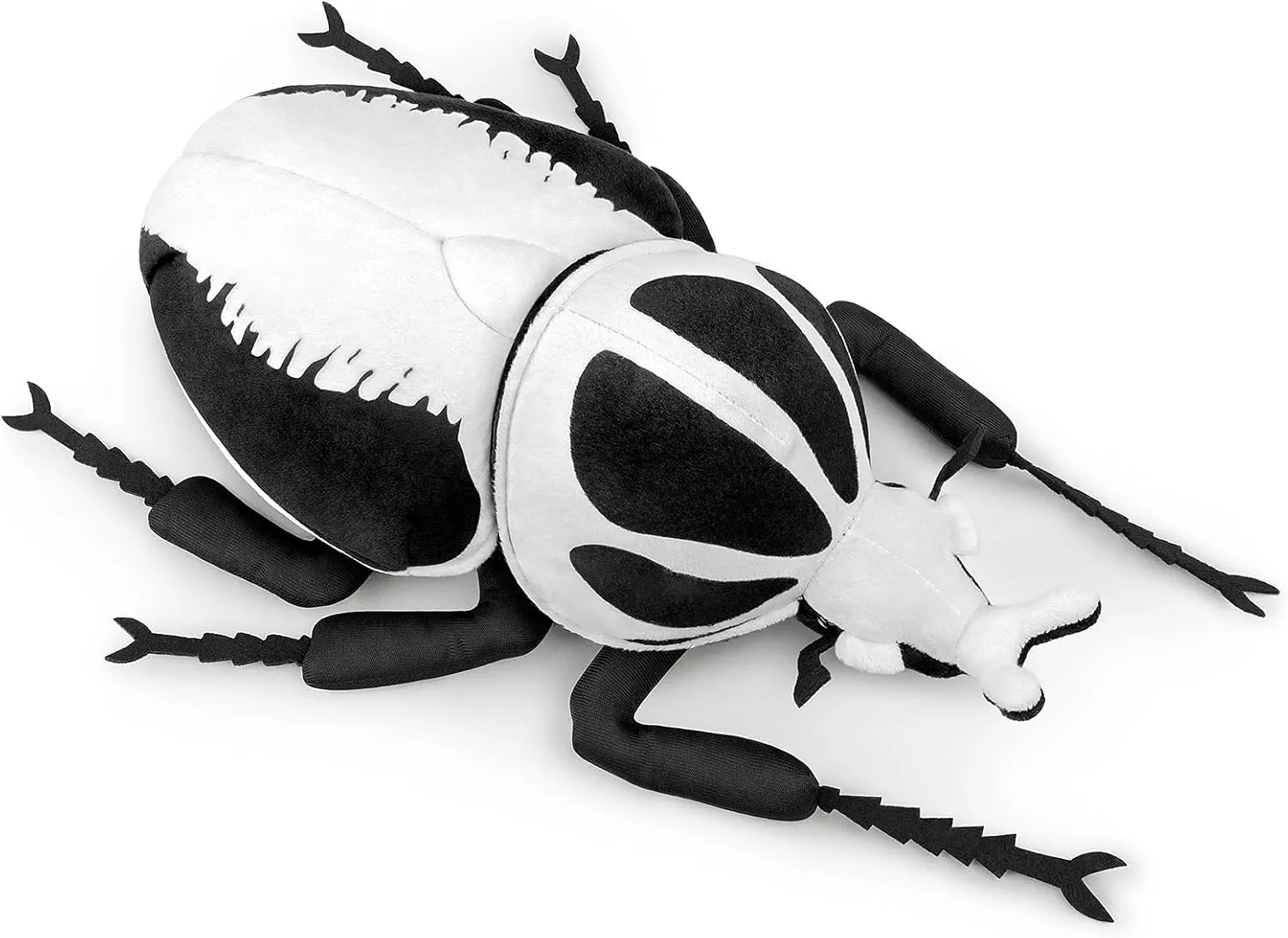 ZHONGXIN MADE Realistic Goliathus Regius Plush Toy - 10" Goliathus Regius Beetle Stuffed Animal, Soft Crustaceans Animals Model, Unique Beetle Toys Model Dolls Gifts for Kids