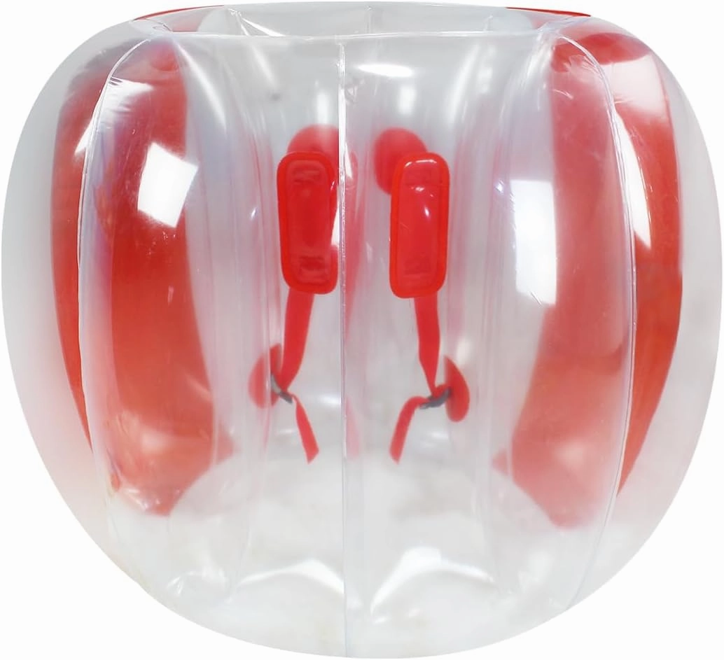 ZHUYNXIR 2 PC Sumo Ball for Adults, Bumper Bounce Balls for Kids, Inflatable Bounce Ball for Kid, Body Zorb Ball for Kids Outdoor Team Gaming Play (48 in,Red Red)